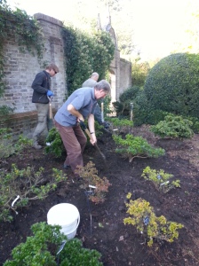 And here are some of the garden team hard at work with the process